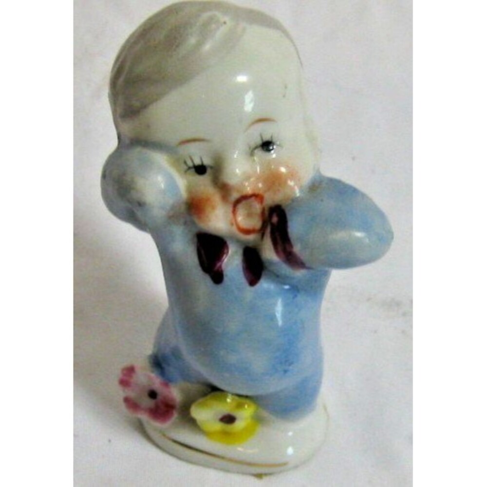 Vintage Sleepy Baby Boy Figurine made in Japan 2.75"